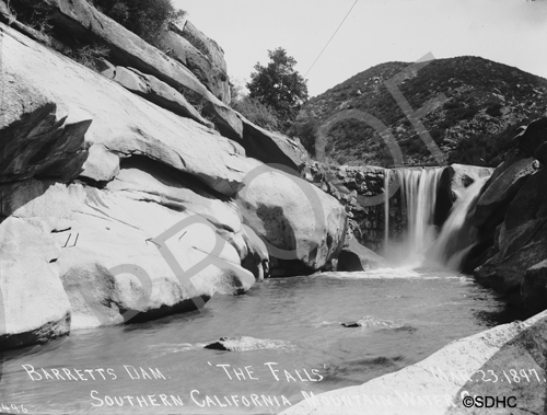 Barrett Dam - Southern California Mountain Water Co. - 1897 - San Diego ...